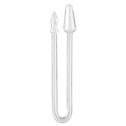 DoublePlayz Plug Long Snass 43 x 4.5 cm Transparent